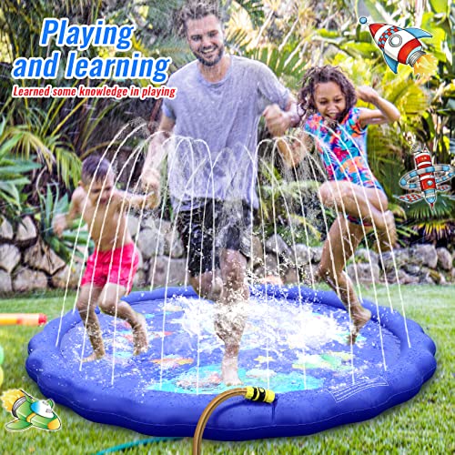 Josen Splash Pad Sprinkler of Kids Outdoor Water Toys, Inflatable