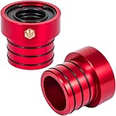 MG21103 Dana 30/44 Front Axle Tube Seal Pair For Jeep Wrangler JK JKU 2007-2018, YJ 1987-1995, TJ 1997-2006, LJ 2004-2006, Cherokee (XJ) 1984-2001, Grand Cherokee (ZJ) 1993-2001 (2PCS Red)