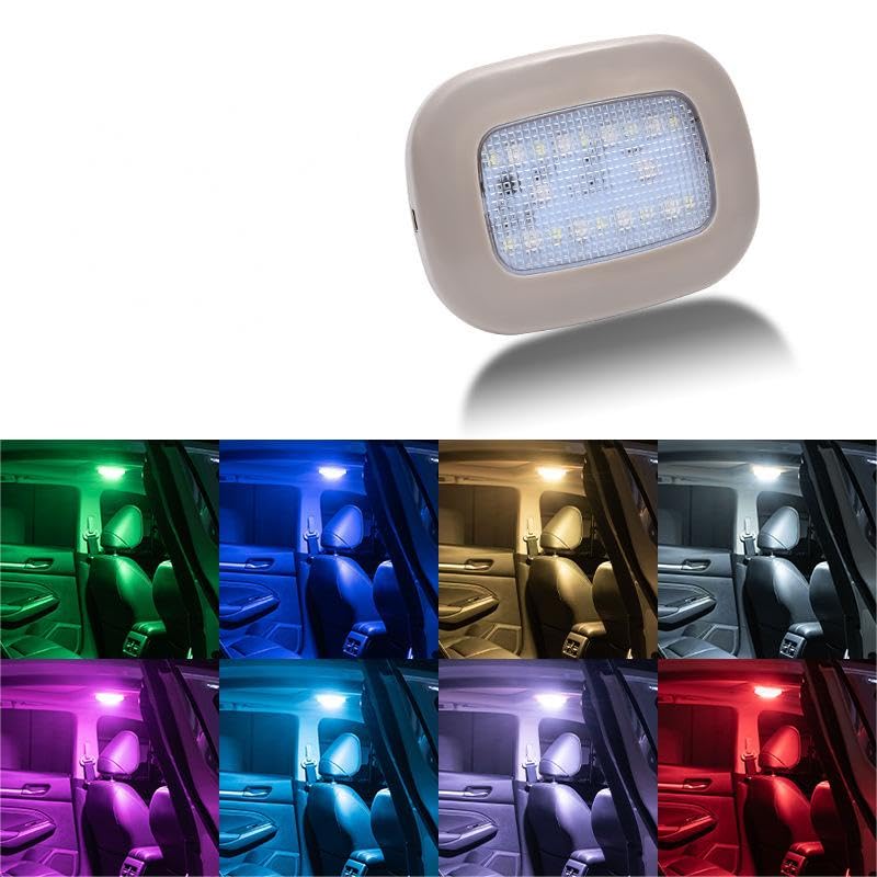 Reading Light In Vehicle KAGOR Car Ceiling Lights Car Reading Lamp 8 Colors Interior Roof Light ...