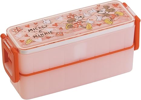 Amazon Co Jp スケーター 超スリム タイト2段ランチボックス 弁当箱 ミッキー ミニー グラフィティ ディズニー 日本製 Yzws3d ホーム キッチン