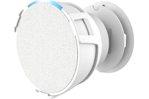 AZURAOKEY Echo Pop Stand, Wall Mount Holder with Cable Management Shelf, Space-Saving, Easy Access, Perfect Bracket Shelf Acc