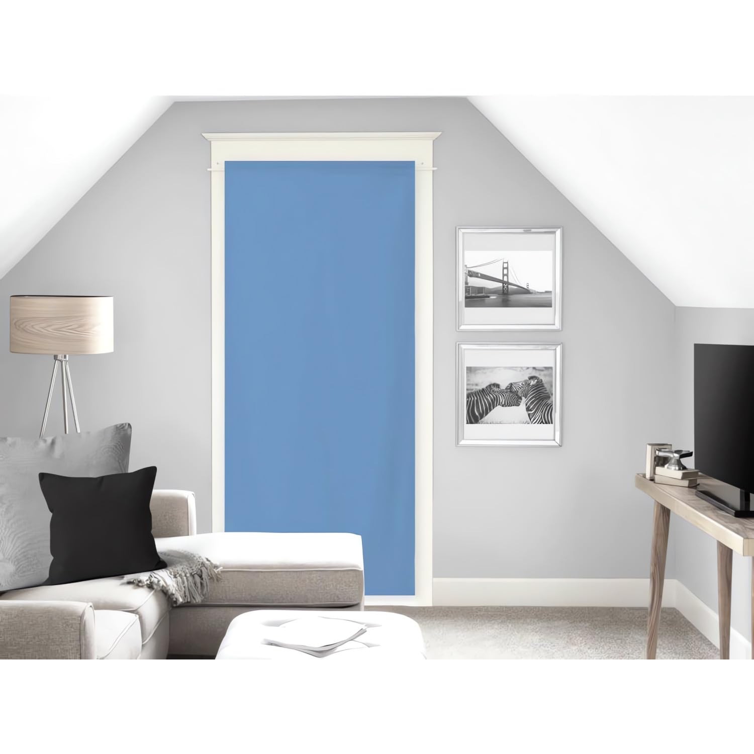 Soleil d'ocre Dolly Bise-Bise, Polyester, Blue, 90 x 200 cm