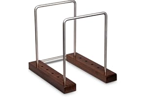 Optage Audio 35 LP Vinyl Record Holder, Solid Walnut Wood Record Holder for Albums, Now Playing Record Props, Vinyl Record Storage, LP Holder Rack, Vinyl Stand