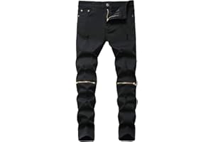 NEWSEE Boy's Slim Fit Ripped Destroyed Distressed Skinny Fit Fashion Denim Jeans Pants