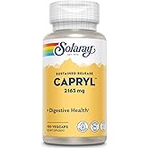SOLARAY Capryl | Sustained Release Caprylic Acid | Healthy Gastrointestinal Tract Support | 16 Servings | 100 VegCaps