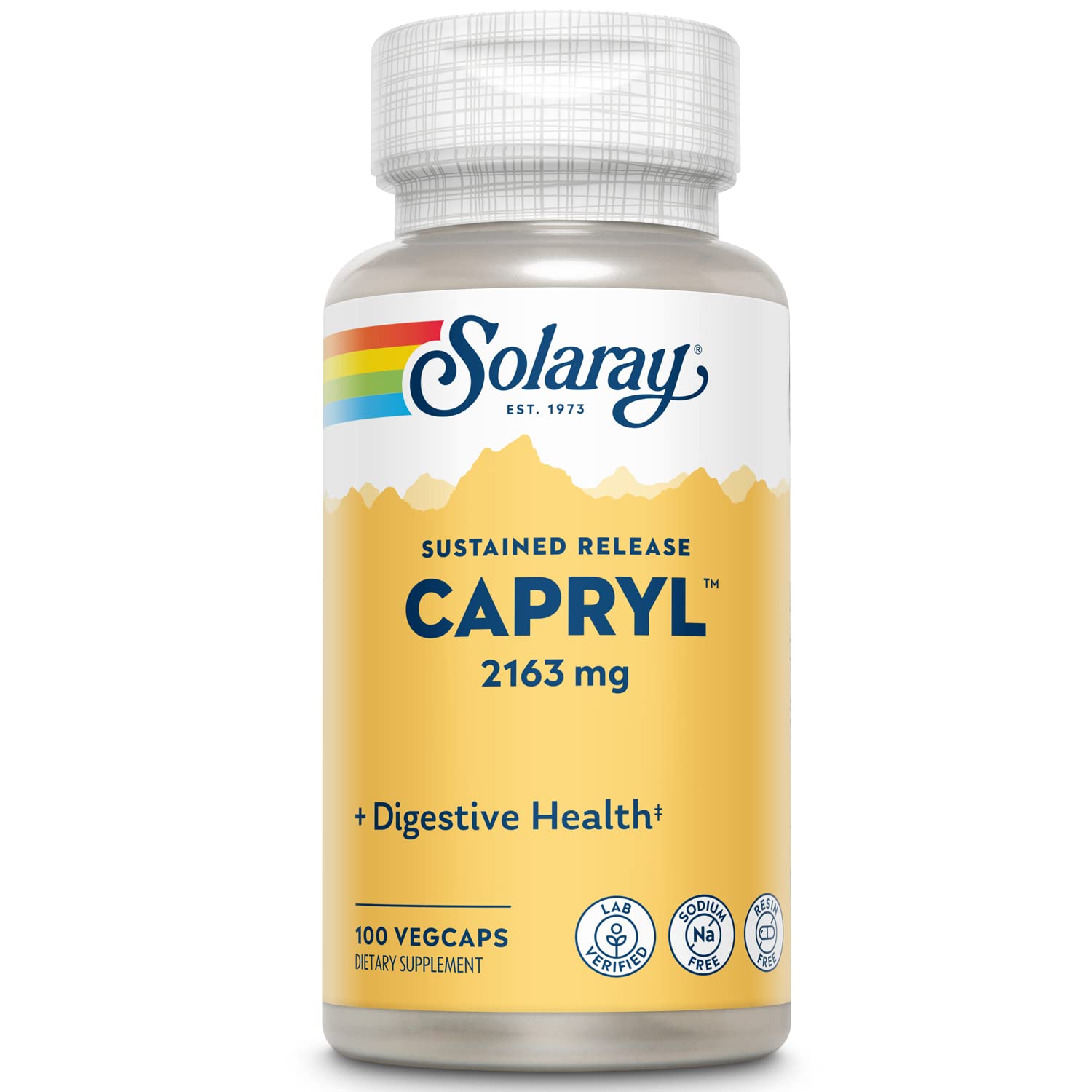 Solaray Capryl, 100 Vegetarian Capsules
