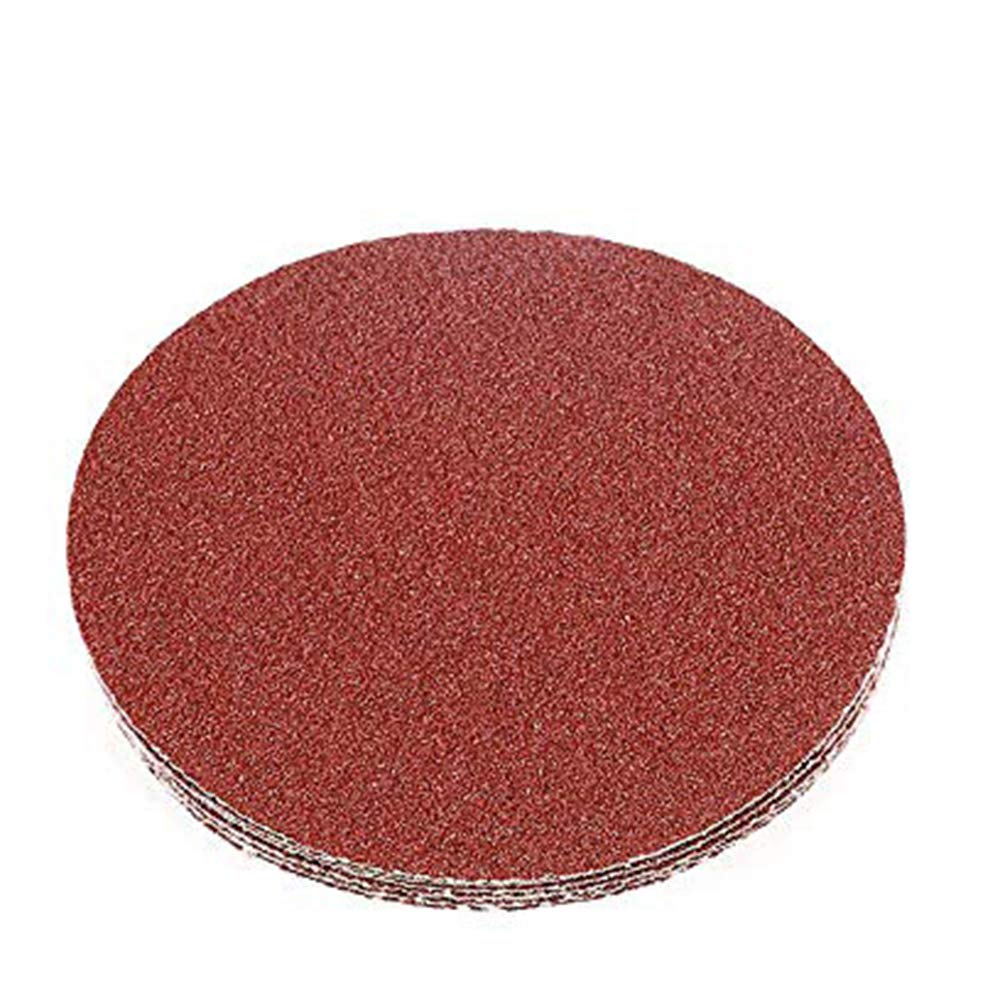HIFROM 5 Inch Sanding Discs NO-Hole Hook and Loop 40 Grit Sandpaper Aluminum Oxide Random Orbital Sander Pads (60-Pack)
