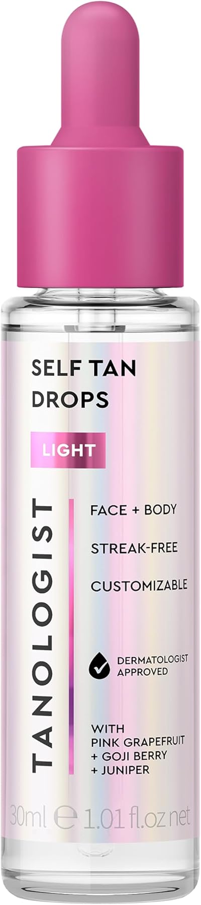 Tanologist Self-Tan Drops Light 30 ml - Dermatologist Approved, Clean Vegan