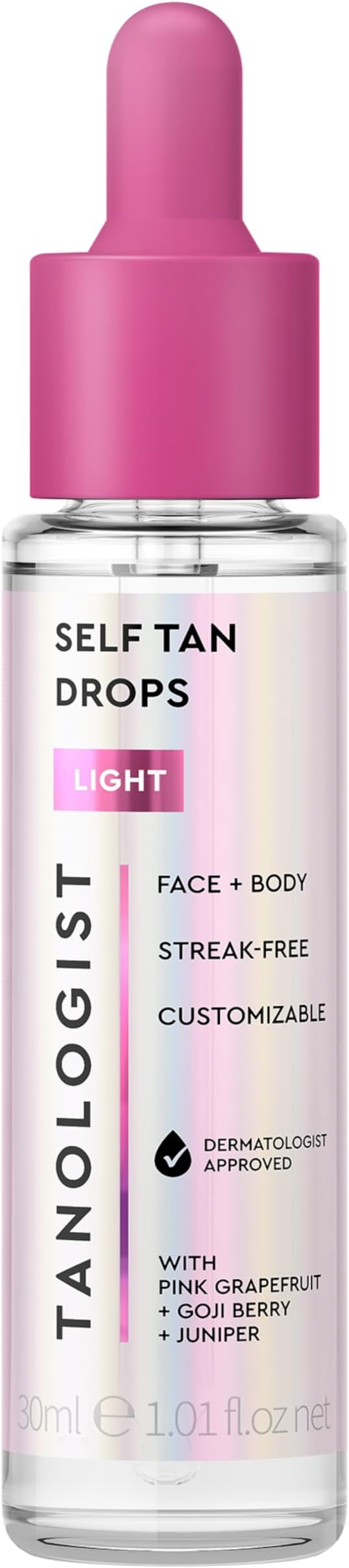 Tanologist Self-Tan Drops Light 30 ml - Dermatologist Approved, Clean Vegan