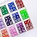YOUSHARES 200 Pcs Multi-Color Dice Set & Storage Box Bundle - 20 Assorted Color with 10 Pcs Each, 16mm Dice with Extra Massive Capacity Organizer Box, Perfect for Board Game & Family Party