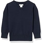 Amazon Essentials Unisex-Child Uniform Cotton V-Neck Sweater