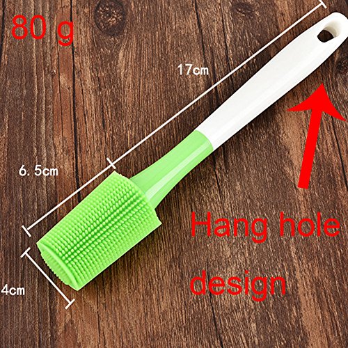 Wecando Silicone Bottle Brush Cup Cleaning Brush Scrubber for Washing Glasses, Sport Bottles, Baby Bottles, Pitchers, Thermoses, Jars, Non-Stick Pot Pan Dish Bowl, Water Cups, Coffee Mugs