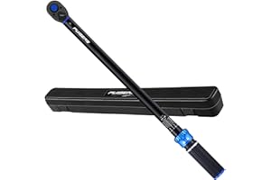 PUIBERS 1/2" Drive Torque Wrench, 30-250 FT.LB (40.7-339 Nm), Dual-Direction Click-Type with 72-Tooth Precision, Ideal for Au