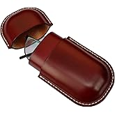 Fanyixuan Leather Glasses Case Cowhide Vintage Men And Women Nearsighted Glasses Sunglasses Travel Anti-Crush Storage Box