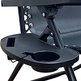 REQUISITE NEEDS Zero Gravity Chair Heavy Duty Textoline Outdoor Relaxer Black view 3