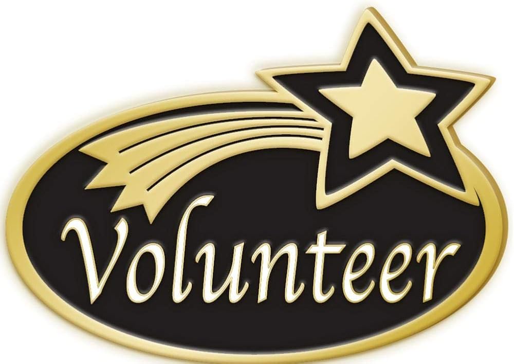 Volunteer Pin, Volunteer Corporate Lapel Pin Button Clothing