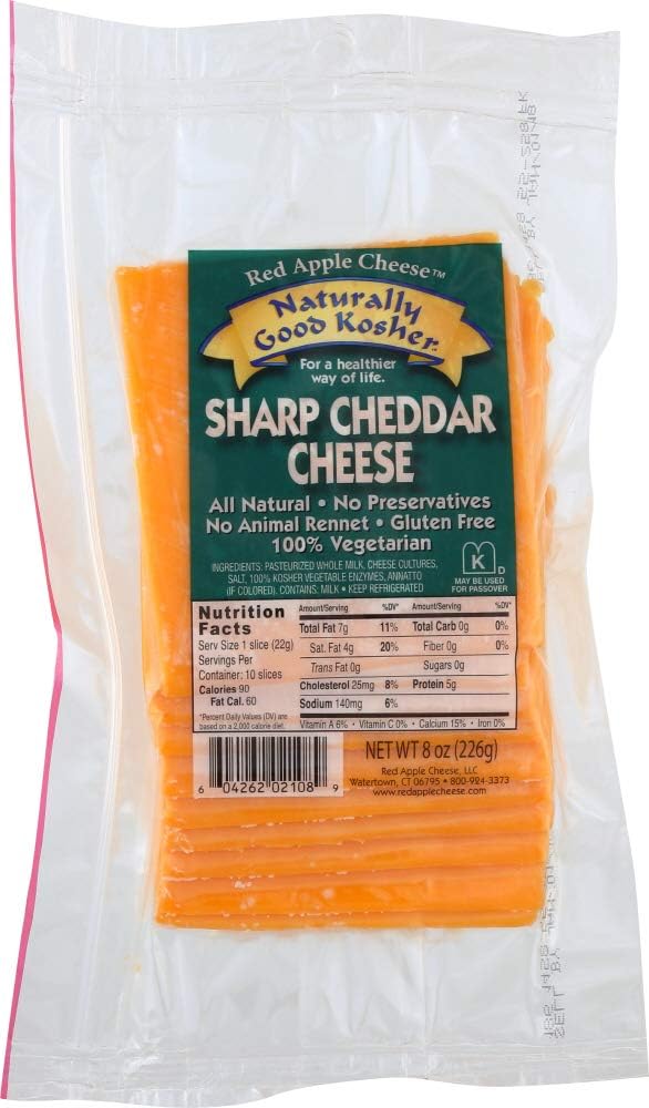 Naturally Good Kosher (NOT A CASE) Sliced Sharp Cheddar