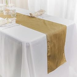 Efavormart 12" x 108" Gold Accordion Crinkle