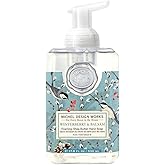 Michel Design Works Foaming Hand Soap, Winterberry & Balsam, Beautiful Square Container with Pump