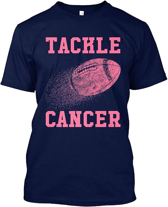 ACOT Men's Tackle Cancer Football Breast Cancer Awareness TShirt