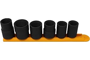 CTA Tools 8856 6 Piece Emergency Lug Nut Remover Set - Patented Reverse Tapered Threads, Heavy-Duty Lug Nut Removal Tool, Whe