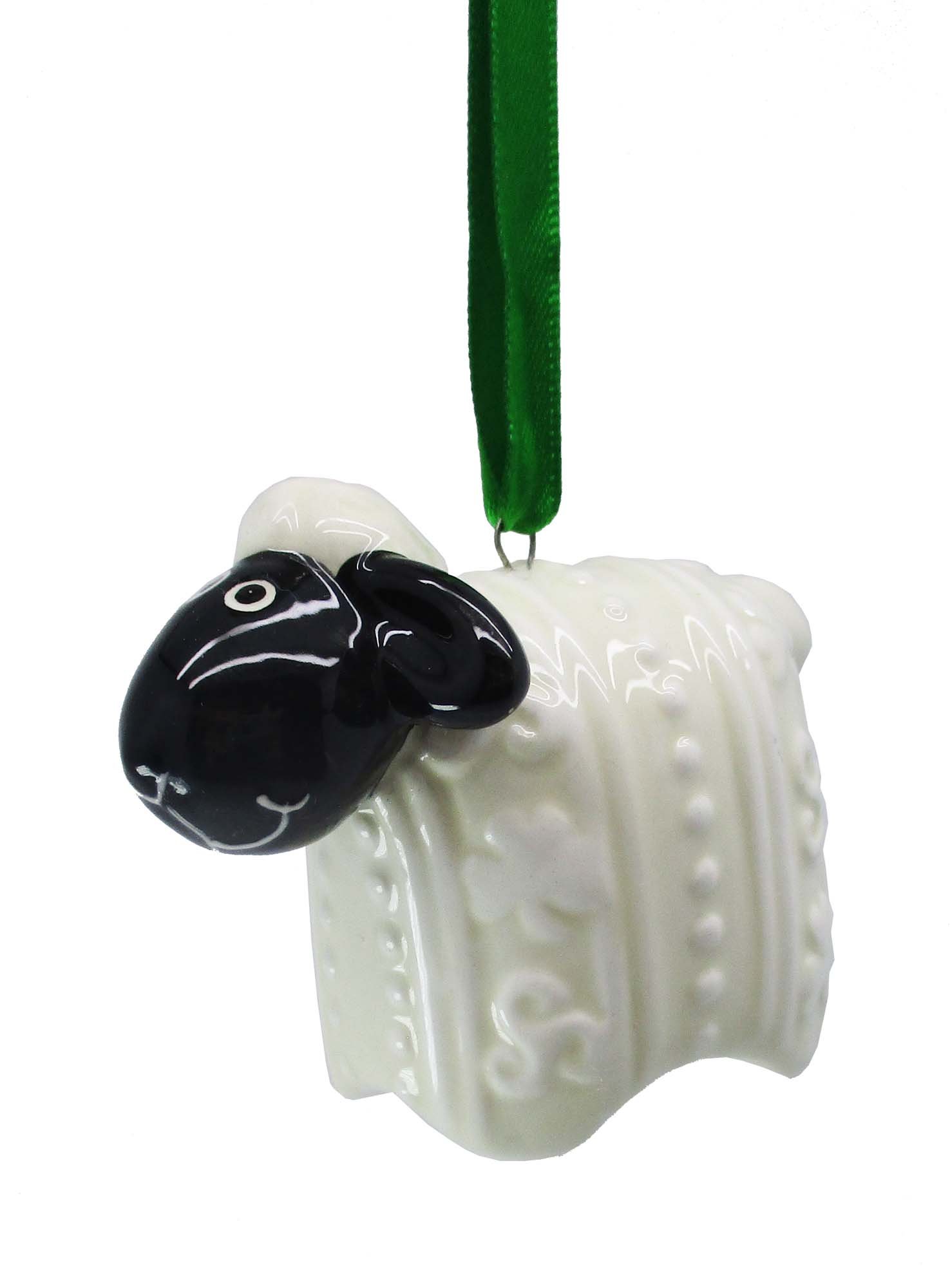 Royal Tara Clara Woolly Ware Christmas Tree Hanging Ornament with Hand Painted Sheep Design
