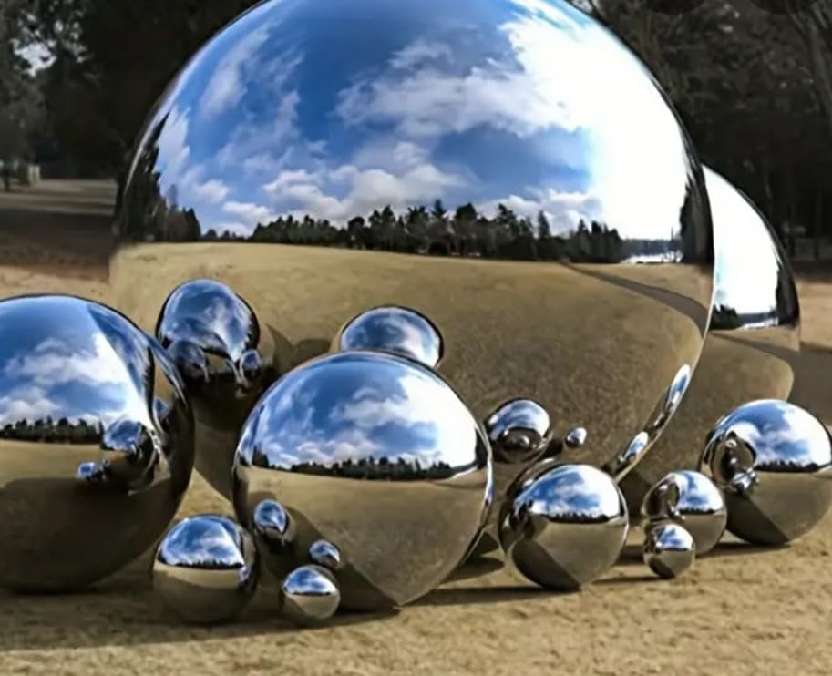 Garden ornimental spheres pack of 6 various sizes