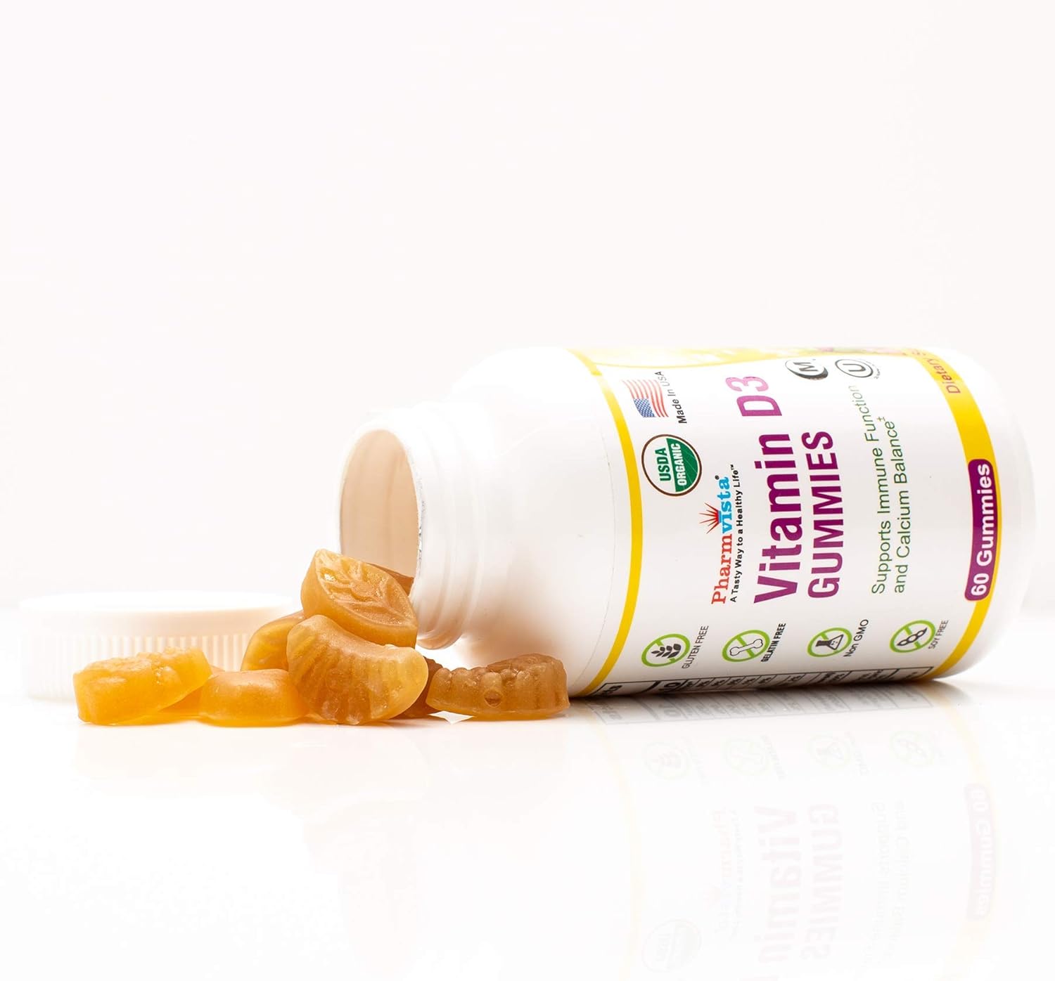 Organic Vitamin D3 Gummy Bears Tasty, GelatinFree, Vegetarian Way to