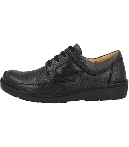 Amazon.com | Clarks Unisex Nature Three Shoes, Black Leather, 41