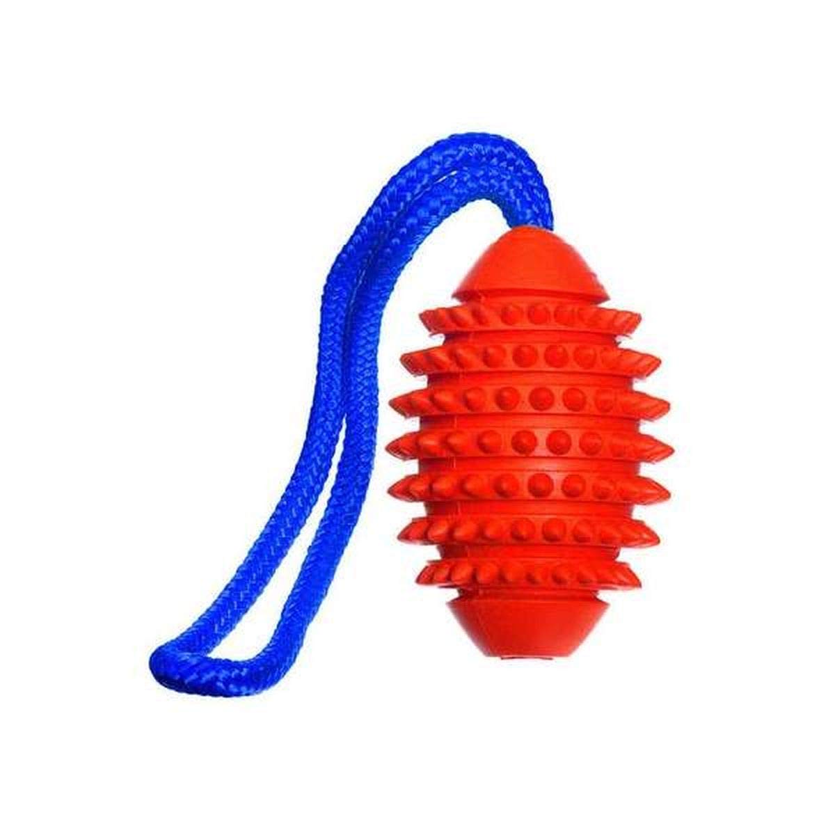 Karlie 45855 Boomer Aqua Football Solid Rubber 9.5 cm Floating Boomer