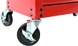 Hilka Tools G301T8BBS 8 Drawer Heavy Duty Trolley Red Steel Ball Bearing Slides view 10