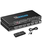 DIGITUS DS-55509 HDMI Matrix Switch 4x2 - 4K/60Hz, HDCP 2.2, HDR10+, Dolby Vision - Met ARC, EDID & Audio Extractor