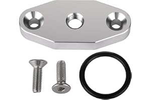 Podavelle 1/8 NPT Turbo Oil Feed Plate Adapter Oil Cooler Block-Off Cover LS1 LSX LS3 LQ4 LQ9 LR4 LS6 L33 LS2 LH6 L92 L76 L98