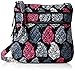 Vera Bradley Women's Cotton Triple Zip Hipster Crossbody Purse, Northern Lights, One Size