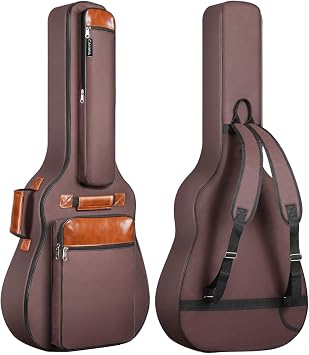 Funda de Guitarra Universal CAHAYA, Acolchada (8mm) para Guitarra Ac&uacute;stica y Cl&aacute;sica (Color Marr&oacute;n)<br />
