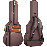 CAHAYA Guitar Bag 40 41 42 In 6 Pockets Guitar Case Water Resistent Oxford Cloth 0.5 In Extra Thick Sponge Padded for Acoustic Classical Guitar with Anti-theft Pocket CY0150