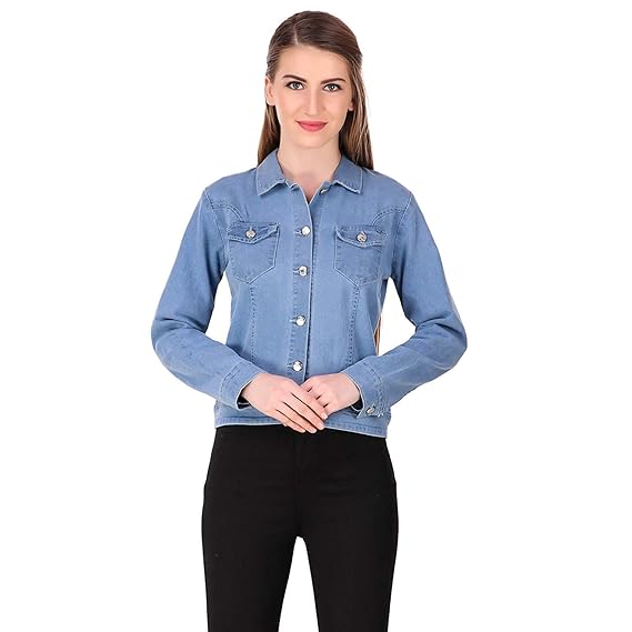 girls light blue denim jacket