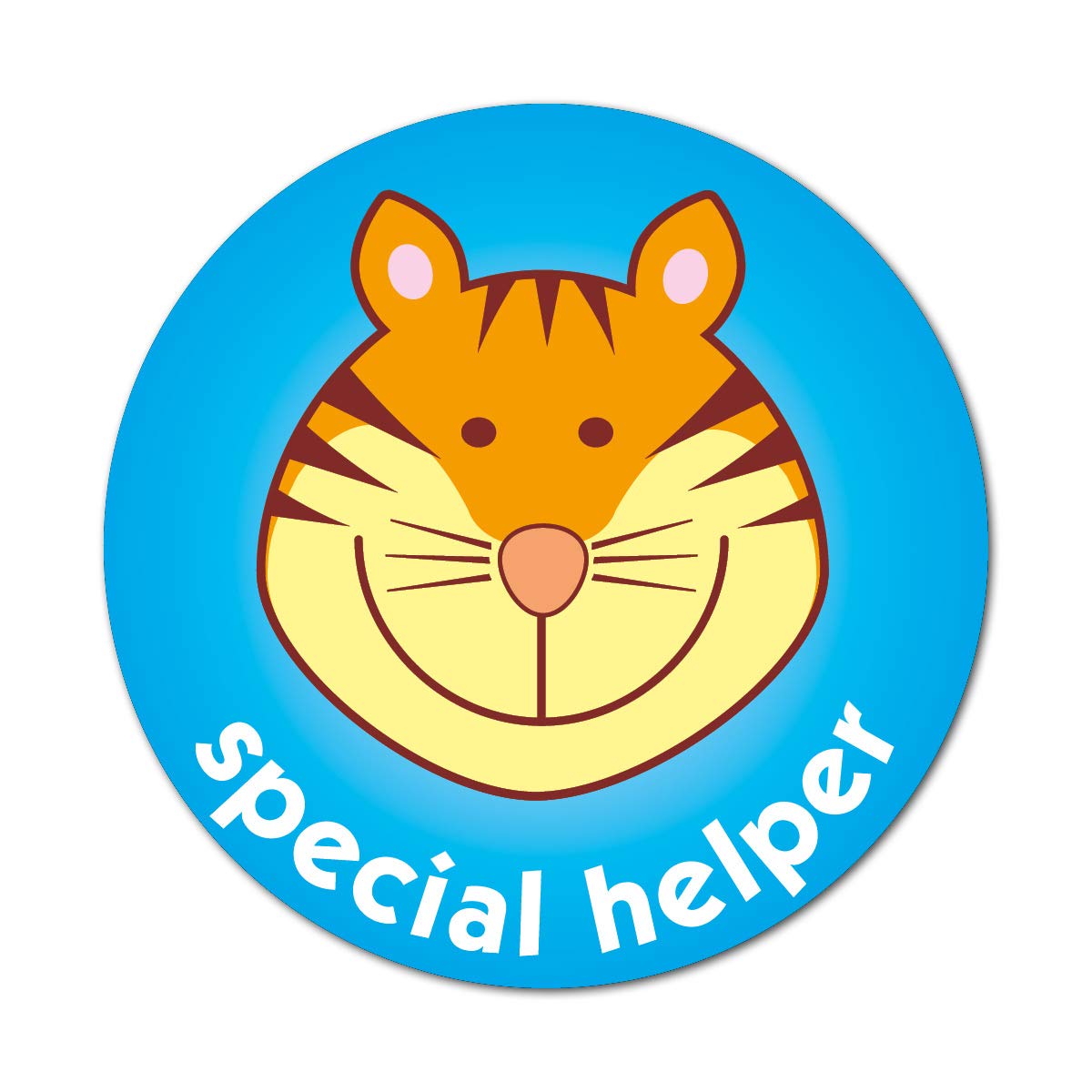 Sticker Factory Tiger - Special Helper Stickers 38mm (Pack of 75)