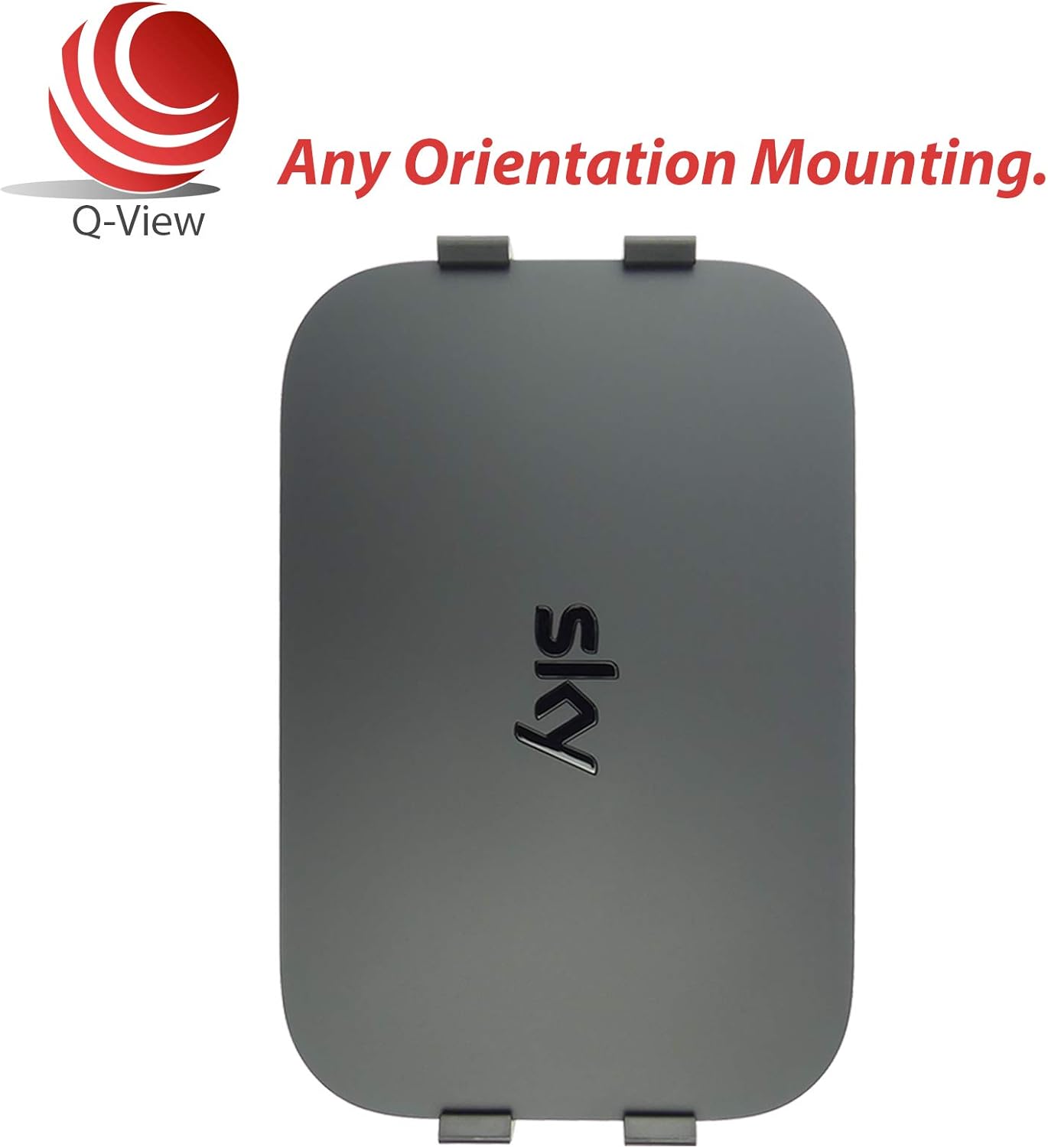 Sky Q Mini Wall Mount Clip Bracket - Made In UK by Q-View, Plastic, 24 x 4.5 x 7 cm - Image 5