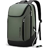 BANGE Business Smart Backpack Waterproof fit 15.6 Inch Laptop Backpack with USB Charging Port,Travel Durable Backpack