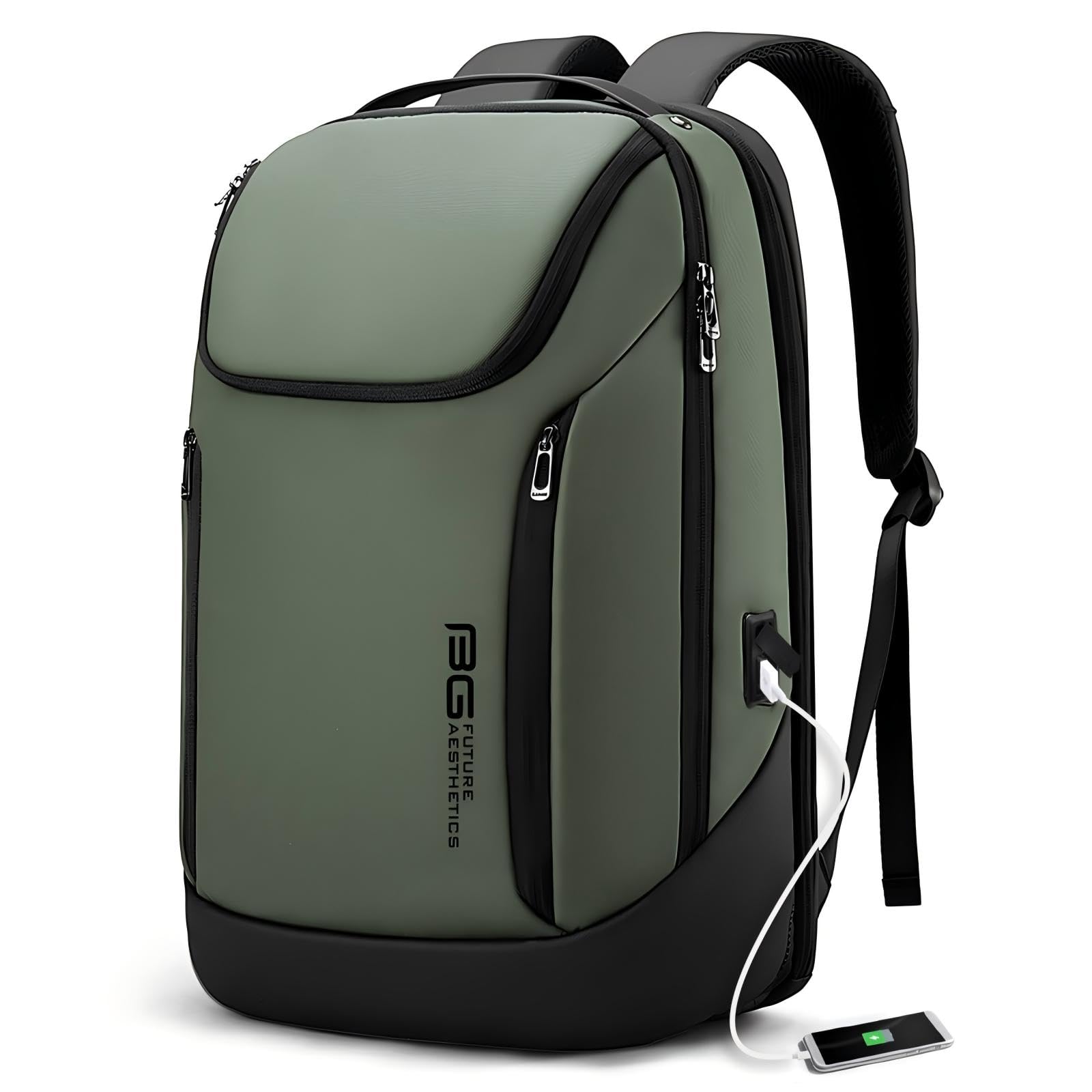 Photo 1 of BANGE Business Smart Backpack Waterproof fit 15.6 Inch Laptop Backpack with USB Charging Port,Travel Durable Backpack