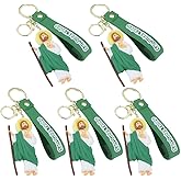Wiywef 5pcs Cute Jesus Keyrings with Wristlet Judas Tadeo Keychains Fashion Key Holder for Birthday Christmas Stocking Favor