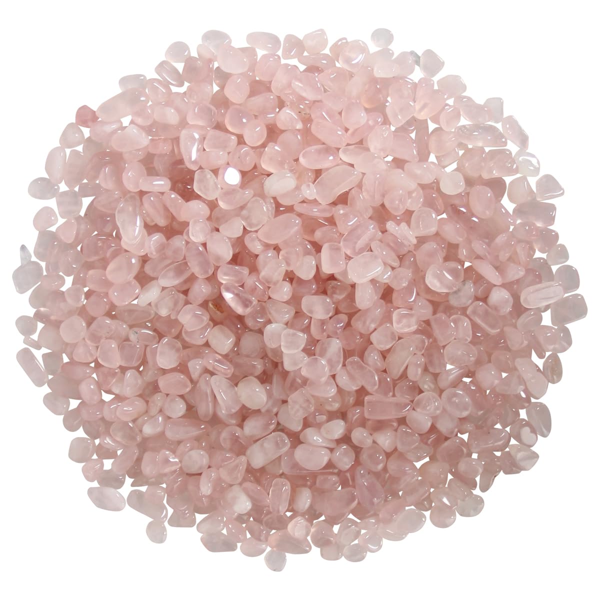 1.1lb Natural Crushed Rose Quartz Crystal Chips Bulk-Healing Crystals Chips Bulk Tumbled Stone, Crushed Crystal Gemstones for Crafts, Beautiful Package for Gift