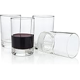 HISTORY COMPANY Bàcaro di Veneto Rustic Italian Wine Glass – Traditional Small Stemless Style, 4-Piece Set (Gift Box Collection)