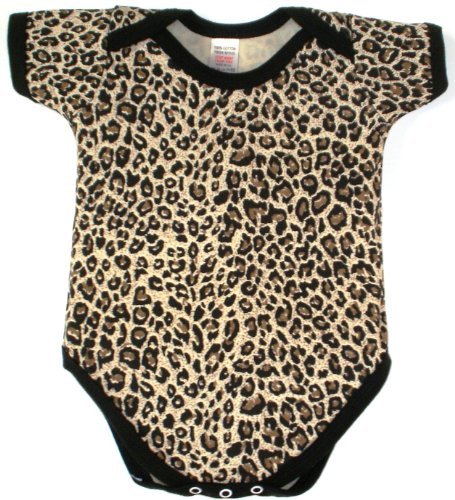 Jumpsuit short sleevs dark leopard