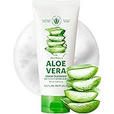 Nature Republic Mild & Moisture Aloe Vera Foam Cleanser Hydration & Moisturizing makeup remover, Pore Cleansing aloe face wash,Korean Skin Care for All Skin Types 150ml / 5.07 fl Oz