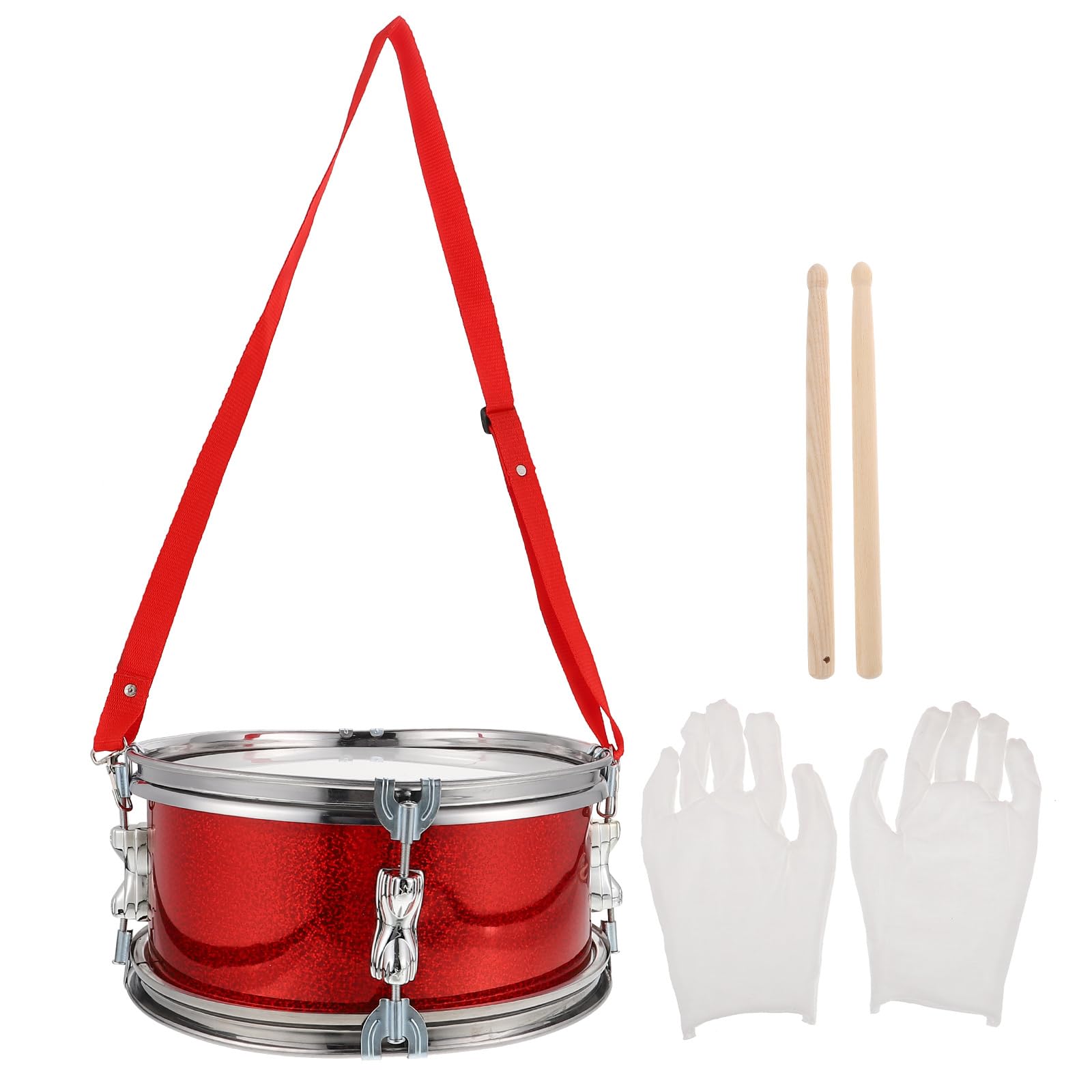 Photo 1 of ***(PARTS ONLY/ MAJOR DAMAGE/ NON FUNCTIONAL)***Milisten 11 Inch Marching Drum Set Snare Drums Orff Percussion Instrument for Kids Music Education, Performances, and Early Learning