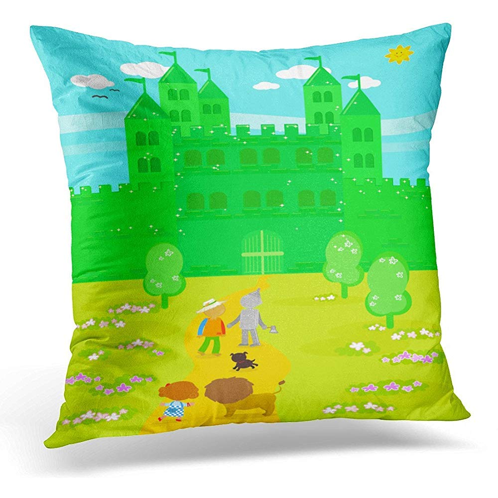 Amazon Com Decorative Pillow Cover Yellow Castle The Wizard Of Oz