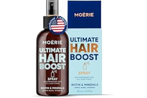 Moerie Ultimate Hair Boost Spray Designed to Strengthen Hair & Restore Scalp Health - 100% Natural Hair Serum for Hair Boost with over 100 Minerals, Vitamins & Amino acids - Fresh Scent - 5.07 Fl. Oz