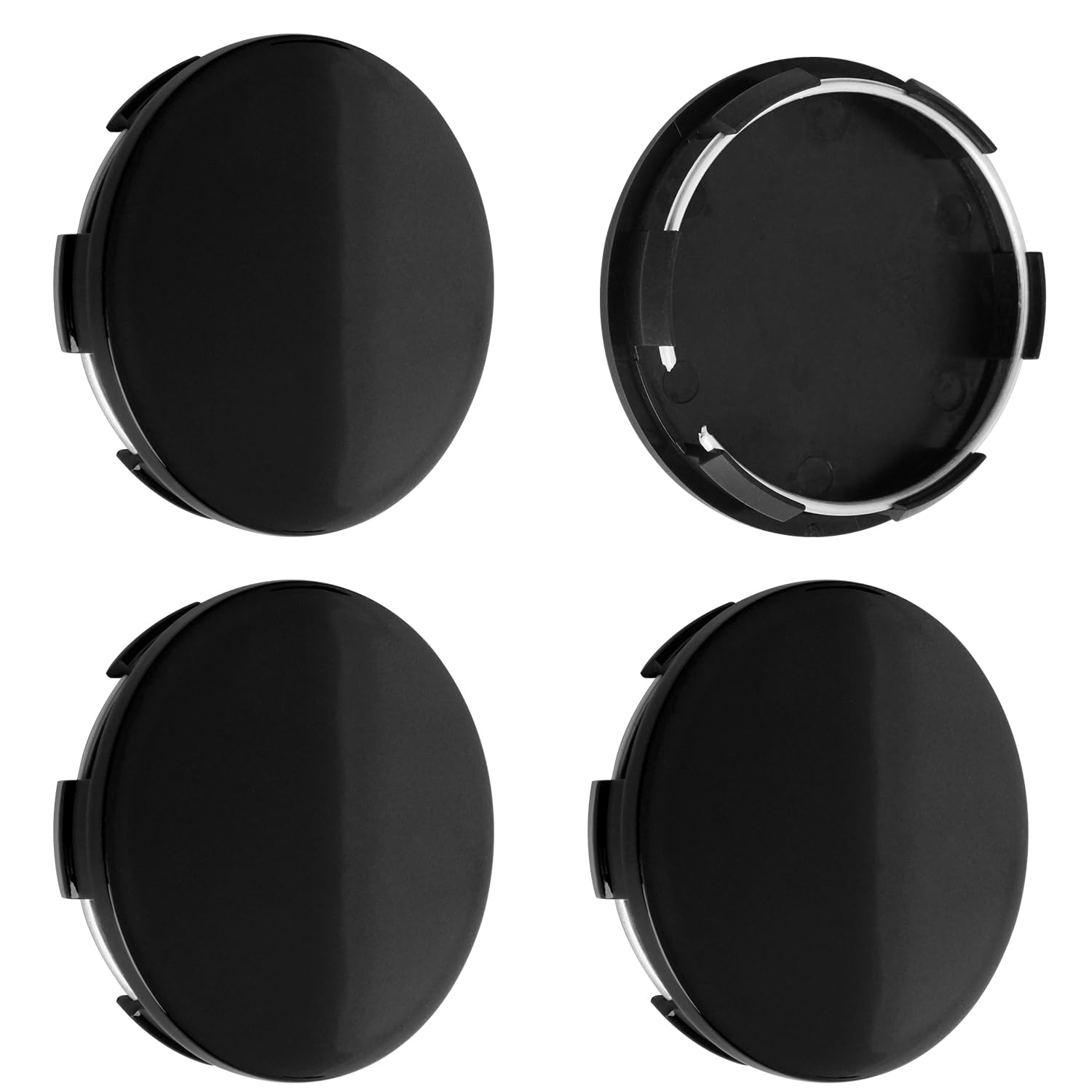 Photo 1 of 2.7Inch 69MM Wheel Center Caps for Honda Accord Civic CRV Pilot Rim Hub Caps 44732 S9A A00, Pack of 4 (Gloss Black, Outer 69MM, Inner 64MM, Easy DIY Installation)